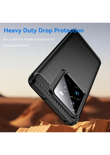Realme Gt 7 Pro 5g/gt7 Pro Racing 5g Kılıf Koruyucu Telefon Kılıfı Karbon Fiber Doku Fırçalanmış-Siyah (Yurt Dışından) indirimleri
