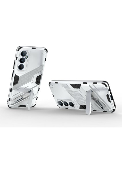 Realme C65 4g Kılıf Pc+Tpu Çizilmez Telefon Kılıfı Katlanır Ayaklı-Beyaz (Yurt Dışından) fırsatları