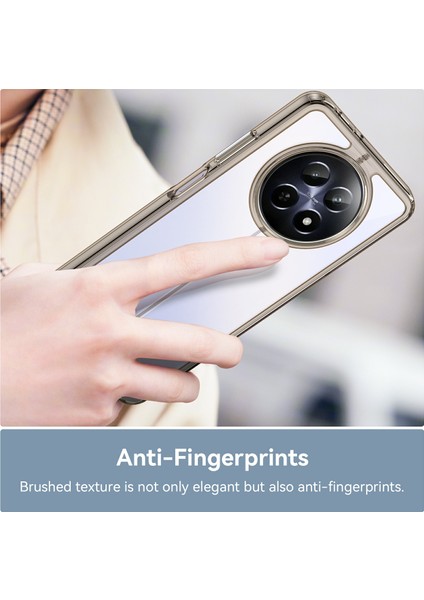 Realme 13 5g/12 5G/12X 5g/narzo N65 5g/narzo 70X 5G/C65 5g Kılıf Tpu+Akrilik Telefon Kılıfı-Şeffaf Gri (Yurt Dışından) indirimleri