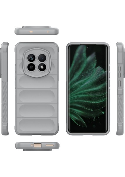 Realme P2 Pro 5g Kılıf Düşmeye Karşı Yumuşak Tpu Sağlam Telefon Arka Kapağı-Açık Gri (Yurt Dışından)
