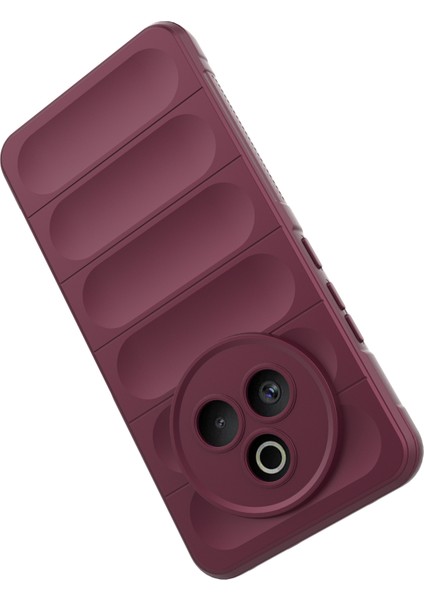 Realme P3 Pro 5g Kılıf Düşmeye Karşı Yumuşak Tpu Sağlam Telefon Arka Kapağı-Şarap Kırmızısı (Yurt Dışından)