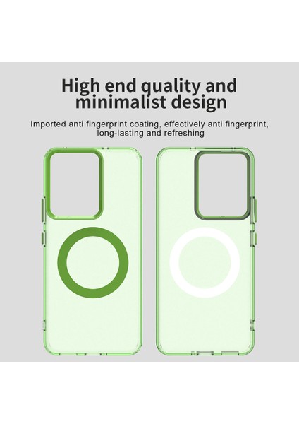 Realme 14 5g Kılıf Magsafe Anti Drop Hibrit Telefon Arka Kapağı ile Uyumlu-Yeşil (Yurt Dışından) fiyatları