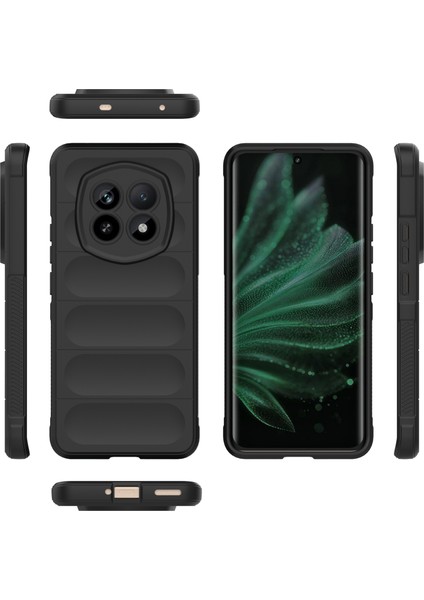 Realme P2 Pro 5g Kılıf Düşmeye Karşı Yumuşak Tpu Sağlam Telefon Arka Kapağı-Siyah (Yurt Dışından)