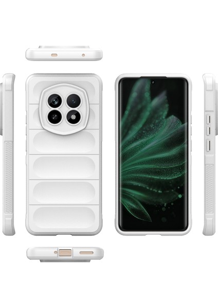 Realme P2 Pro 5g Kılıf Düşmeye Karşı Yumuşak Tpu Sağlam Telefon Arka Kapağı-Beyaz (Yurt Dışından)