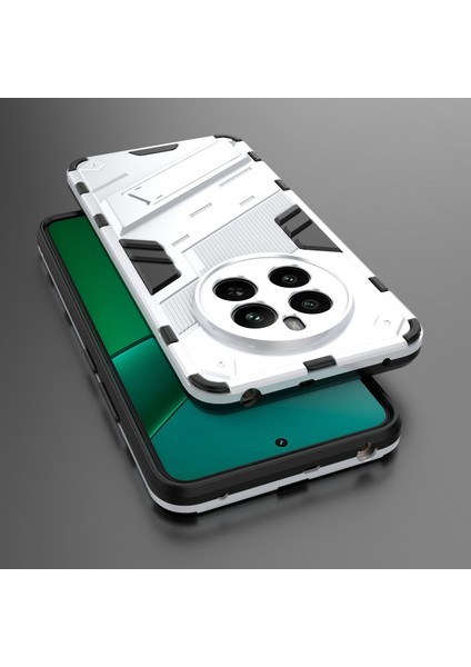 Realme 12 4g/12+5g Kılıf Kickstand Pc+Tpu Koruyucu Sert Telefon Kılıfı-Beyaz (Yurt Dışından) indirimleri