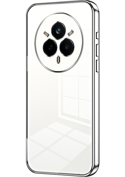 Realme 14 Pro 5g Kılıf Galvanik Çerçeve Yumuşak Tpu Telefon Kılıfı-Gümüş (Yurt Dışından)