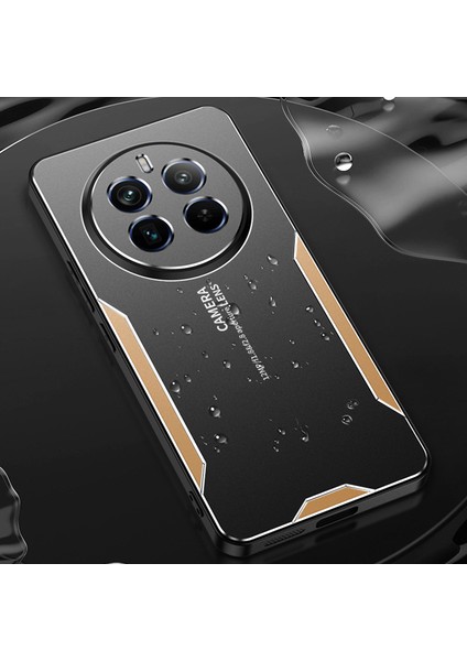 Realme 12 Pro 5g/12 Pro+5g Ince Kılıf Alüminyum Alaşım+Tpu+Pc Telefon Arka Kapağı-Altın (Yurt Dışından)