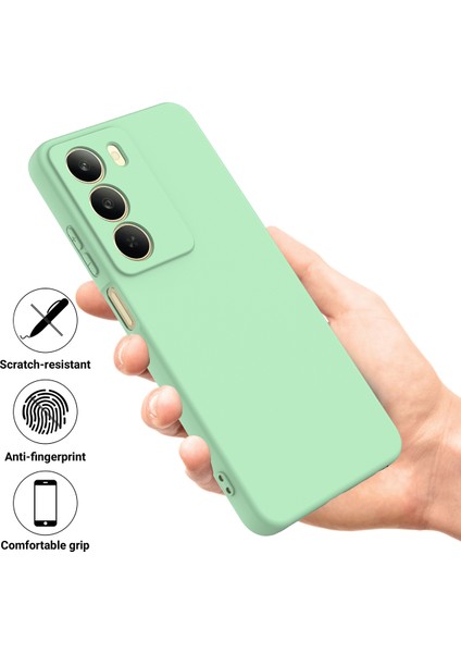 Realme 14X 5g Sıvı Silikon Kılıf Telefon Arka Kapağı El Kayışı Ile-Yeşil (Yurt Dışından) fiyatları