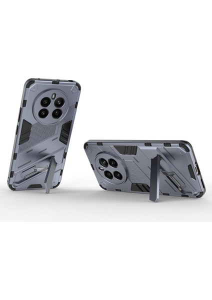 Realme 12 4g/12+5g Kılıf Kickstand Pc+Tpu Koruyucu Sert Telefon Kılıfı-Siyah (Yurt Dışından) fiyatları