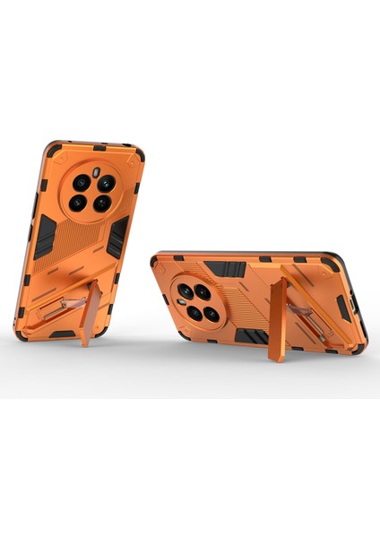 Realme 12 4g/12+5g Kılıf Kickstand Pc+Tpu Koruyucu Sert Telefon Kılıfı-Turuncu (Yurt Dışından) fiyatları
