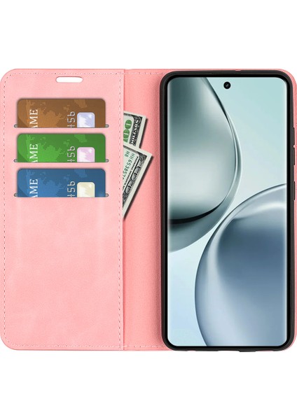 Realme 14 Pro 5g Kılıf Cilt Dokunmatik Deri Cüzdan Telefon Kılıfı-Pembe (Yurt Dışından) modelleri