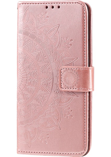 Realme 9i/oppo A36/A76 Baskılı Mandala Çiçek Pu Deri Kılıf Görüntüleme Standı Cüzdan Folio Flip Kılıf Bilek Kayışı Ile-Gül Altın (Yurt Dışından) fiyatları