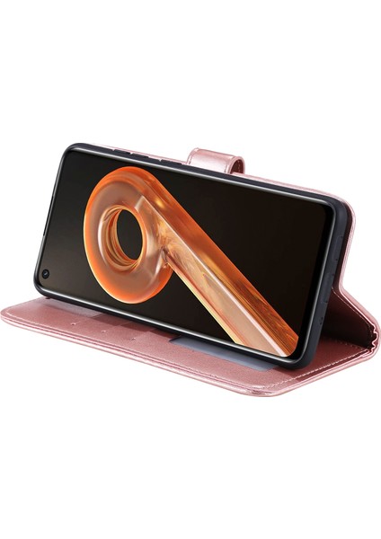 Realme 9i/oppo A36/A76 Baskılı Mandala Çiçek Pu Deri Kılıf Görüntüleme Standı Cüzdan Folio Flip Kılıf Bilek Kayışı Ile-Gül Altın (Yurt Dışından) indirimleri