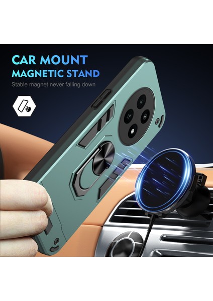 Realme 12X 5g Kılıf Pc+Tpu Kickstand Manyetik Araç Tutucu Telefon Kılıfı-Yeşil (Yurt Dışından) fiyatları