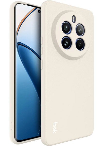 Imak Uc-4 Serisi Realme 12 Pro 5g/12 Pro+5g Yumuşak Tpu Kılıf Düz Kenar Telefon Kılıfı-Beyaz (Yurt Dışından)