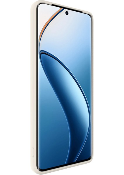 Imak Uc-4 Serisi Realme 12 Pro 5g/12 Pro+5g Yumuşak Tpu Kılıf Düz Kenar Telefon Kılıfı-Beyaz (Yurt Dışından)