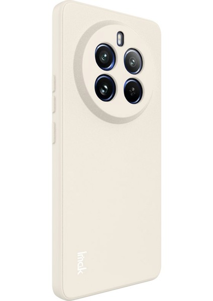 Imak Uc-4 Serisi Realme 12 Pro 5g/12 Pro+5g Yumuşak Tpu Kılıf Düz Kenar Telefon Kılıfı-Beyaz (Yurt Dışından)