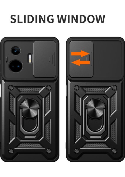 Realme Gt Neo 5 5g/gt3 5g Kılıf Sürgülü Lens Koruyucu Pc+Tpu Destekli Telefon Kılıfı-Gül Altını (Yurt Dışından) fiyatları