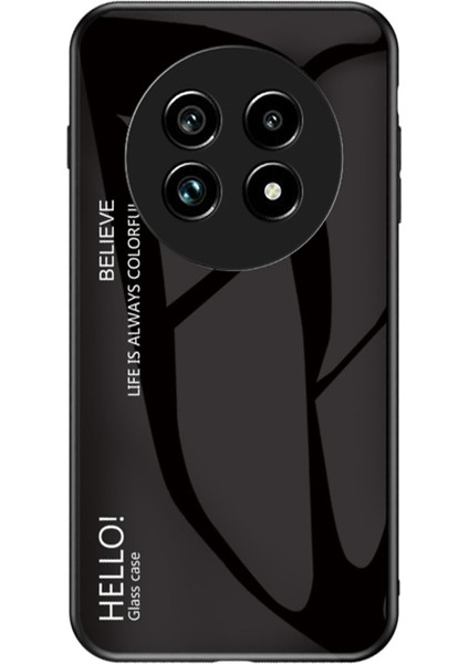 Realme 13 Pro 5g(Global)/13 Pro+5g(Global)Kılıf Çizilmez Temperli Cam+Pc+Tpu Telefon Kılıfı-Siyah (Yurt Dışından)