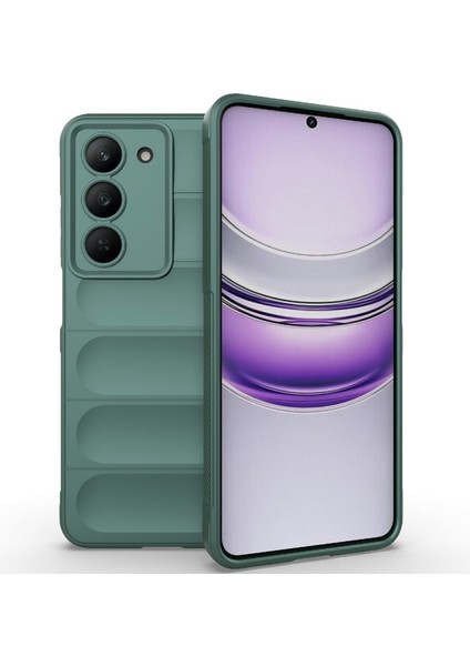 Realme V60 Pro 5G/14X(HINDISTAN)5G Kılıf Düşmeye Karşı Yumuşak Tpu Sağlam Telefon Arka Kapağı-Yeşil (Yurt Dışından)