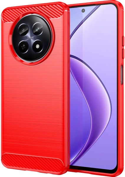 Realme 12 5g Tpu Kılıf Fırçalanmış Telefon Kılıfı Cep Telefonu Aksesuarları Tedarikçileri-Kırmızı (Yurt Dışından)