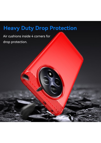 Realme 12 5g Tpu Kılıf Fırçalanmış Telefon Kılıfı Cep Telefonu Aksesuarları Tedarikçileri-Kırmızı (Yurt Dışından) fırsatları