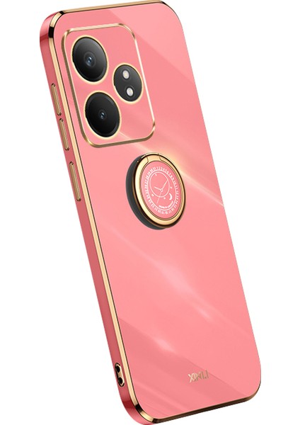 Xınlı Realme Gt Neo6 5g Kılıf Yumuşak Tpu Kickstand Galvanik Telefon Kılıfı-Kırmızı (Yurt Dışından)