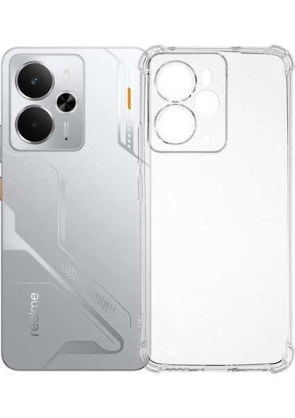 Realme 14 5g Telefon Kılıfı Güçlendirilmiş Dört Köşe Düşmeye Karşı Şeffaf Tpu Kapak (Yurt Dışından)