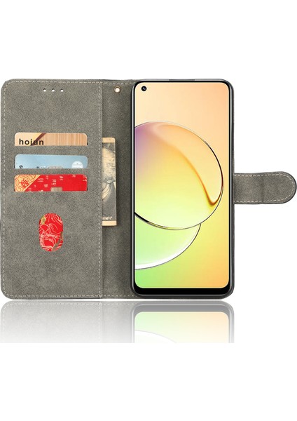 Realme 10 4g Için Rfıd Engelleme Çizilmez Telefon Kılıfı, Cüzdan Standlı Düşmeye Karşı Manyetik Pu Deri Telefon Kılıfı-Kahverengi (Yurt Dışından) modelleri