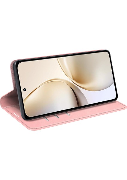 Realme 14 Pro+5g Kılıf Cilt Dokunmatik Deri Cüzdan Telefon Kılıfı-Pembe (Yurt Dışından) modelleri