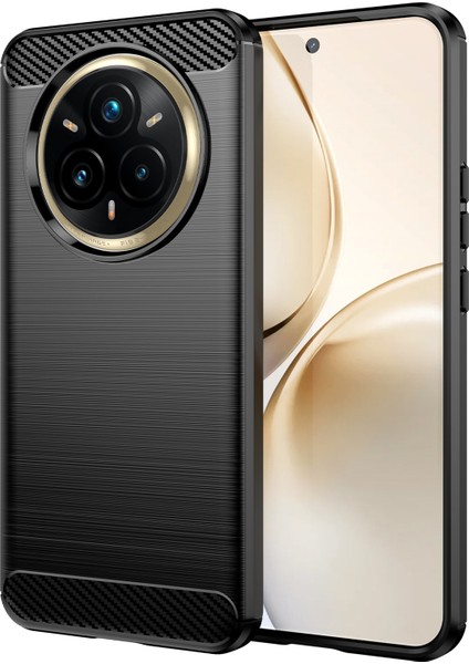 Realme 14 Pro+5g Kılıf Koruyucu Telefon Kılıfı Karbon Fiber Doku Fırçalanmış-Siyah (Yurt Dışından)