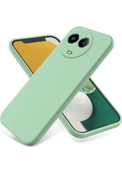 Realme C67 5g Telefon Kılıfı Sıvı Silikon Arka Kapak Bilek Kayışı Ile-Yeşil (Yurt Dışından) fiyatları