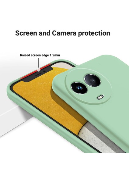 Realme C67 5g Telefon Kılıfı Sıvı Silikon Arka Kapak Bilek Kayışı Ile-Yeşil (Yurt Dışından) indirimleri