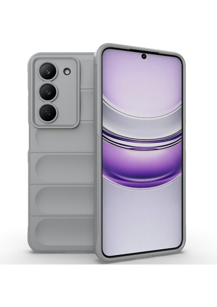 Realme V60 Pro 5G/14X(HINDISTAN)5G Kılıf Düşmeye Karşı Yumuşak Tpu Sağlam Telefon Arka Kapağı-Açık Gri (Yurt Dışından)