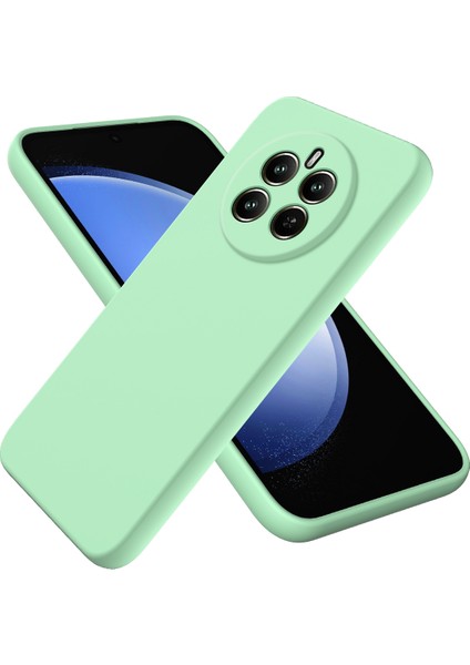Realme 12 4g/12+5g Cep Telefonu Kılıfı Sıvı Silikon Düşmeye Dayanıklı Arka Kapak Kayışlı-Yeşil (Yurt Dışından) fiyatları