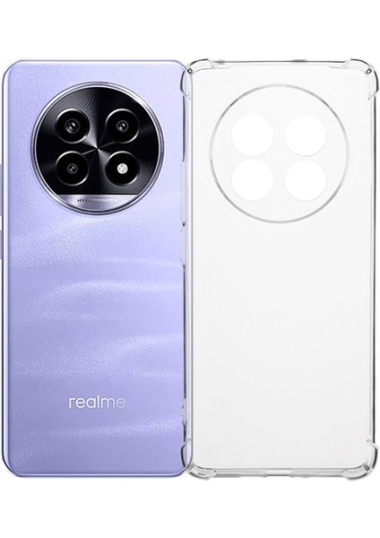 Realme 13 Pro 5g(Global)/13 Pro+5g(Global)Telefon Kılıfı Güçlendirilmiş Dört Köşe Düşmeye Karşı Şeffaf Tpu Kapak (Yurt Dışından)