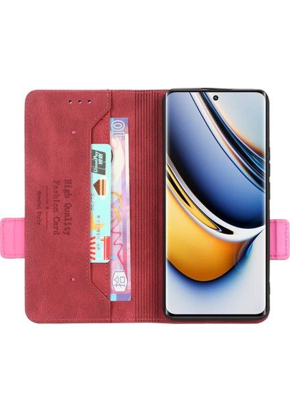 Realme 11 Pro 5g/11 Pro+5g Pu Deri Telefon Kılıfı Çizilmez Donanım Dekor Standı Kapak Cüzdan-Gül (Yurt Dışından) fiyatları