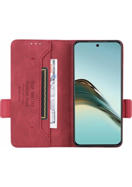 Realme 13 Pro 5g(Global)/13 Pro+5g(Global)Kılıf Deri Cüzdan Kapaklı Telefon Kılıfı Donanım Dekorlu-Gül (Yurt Dışından)