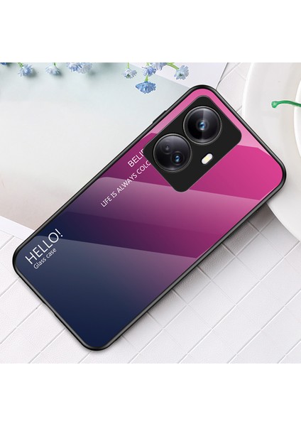 Realme 10 Pro+5g Degrade Renk Çizilmeye Dayanıklı Telefon Kılıfı Temperli Cam Sert Pc Yumuşak Tpu Telefon Kılıfı-Degrade Gül (Yurt Dışından) indirimleri