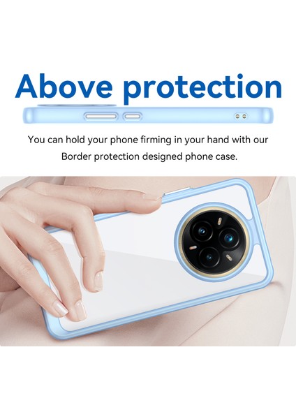 Realme P3 Pro 5g/14 Pro+5g Kılıf Tpu+Akrilik Koruyucu Şeffaf Telefon Kılıfı-Mavi (Yurt Dışından) indirimleri