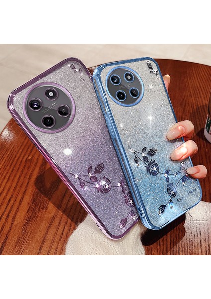 Kadem Realme 11 4g (159.9X73.3X7.95MM) Telefon Kılıfı Degrade Çiçek Dekor Tpu Arka Kılıf-Gül Altın (Yurt Dışından) fırsatları