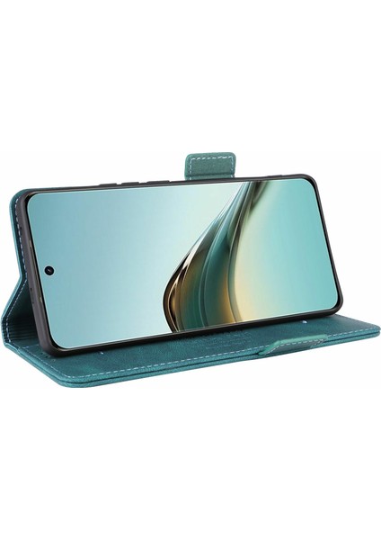 Realme 13 Pro 5g(Global)/13 Pro+5g(Global)Kılıf Deri Cüzdan Kapaklı Telefon Kılıfı Donanım Dekorlu-Mavi (Yurt Dışından)
