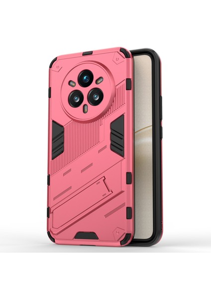 Realme 14 Pro+5g Kılıf Pc+Tpu Darbeye Dayanıklı Telefon Kılıfı Kickstand Ile-Gül (Yurt Dışından)
