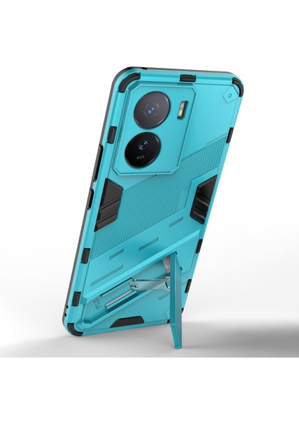 Vivo Iqoo Z7 5g Darbeye Dayanıklı Kickstand Kılıf Tpu+Pc Çift Koruma Telefon Kılıfı-Bebek Mavisi (Yurt Dışından) fırsatları
