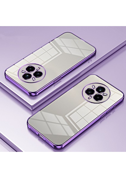 Realme 14 Pro+5g Kılıf Galvanik Çerçeve Yumuşak Tpu Telefon Kılıfı-Mor (Yurt Dışından) indirimleri
