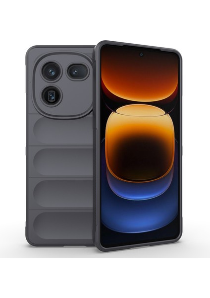 Vivo Iqoo 12 5g Cep Telefonu Kılıfları Yumuşak Tpu Koruyucu Arka Kapak-Koyu Gri (Yurt Dışından)
