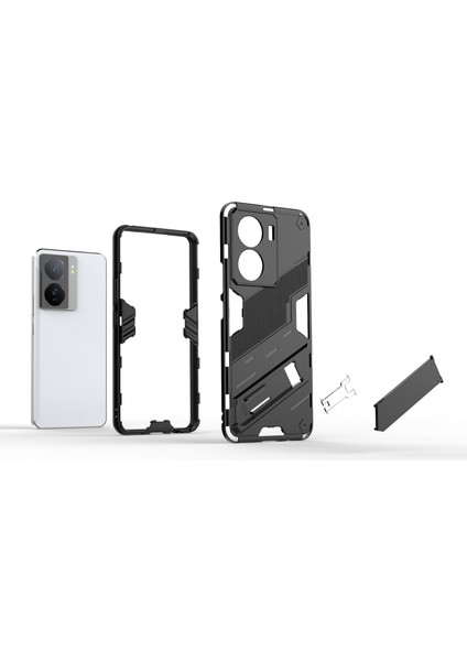 Vivo Iqoo Z7 5g Darbeye Dayanıklı Kickstand Kılıf Tpu+Pc Çift Koruma Telefon Kılıfı-Gri (Yurt Dışından) fiyatları