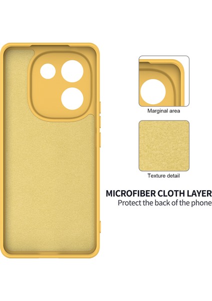 Vivo Iqoo Z9S Pro 5g/t3 Pro 5g Kılıf Sıvı Silikon Çizilmez Telefon Kılıfı El Kayışı Ile-Sarı (Yurt Dışından) indirimleri