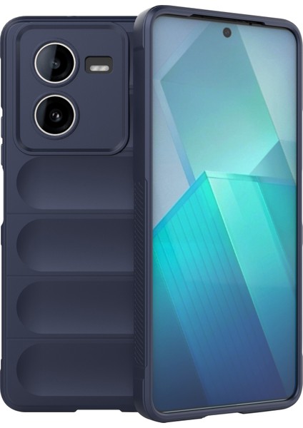 Vivo Iqoo Z8X 5g Kılıf Tpu Sağlam Çizilmez Cep Telefonu Kılıfı-Koyu Mavi (Yurt Dışından)