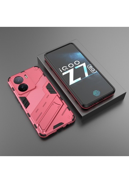 Vivo Iqoo Z7 5g Darbeye Dayanıklı Kickstand Kılıf Tpu+Pc Çift Koruma Telefon Kılıfı-Gül (Yurt Dışından) indirimleri